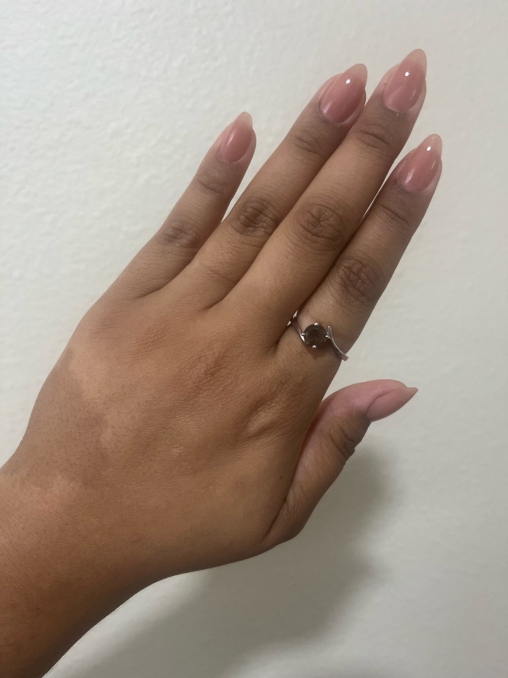 S925 Sterling Silver Smoky Quartz Ring